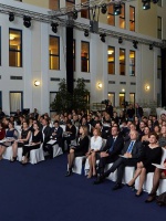 Церемония награждения стипендиатов программы L'Oreal-Unesco "Для женщин в науке" в Hotel Baltschug Kempinski Moscow 12 ноября 2013 г.